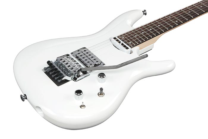 Ibanez Joe Satriani J2480 Wh Jap Signature 1h Dimarzio / Sustainiac Fr Rw - White - Signature-E-Gitarre - Variation 2