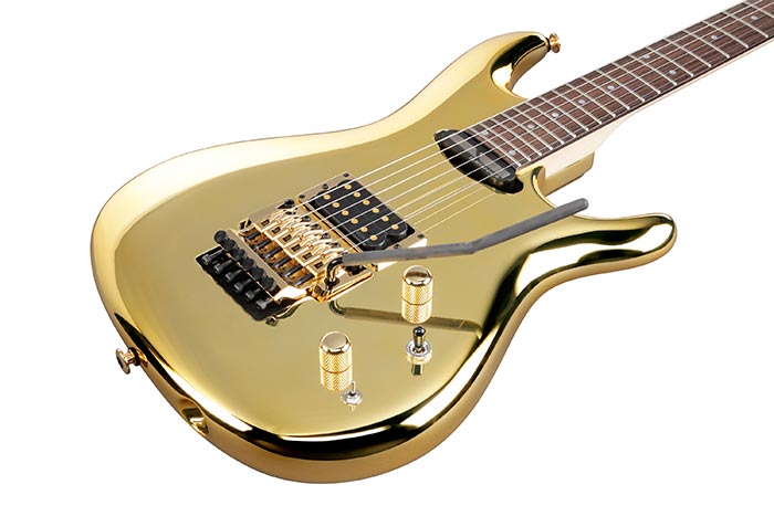 Ibanez Joe Satriani Js1gd Jap Signature 1h Sustainiac Fr Rw - Gold - E-Gitarre in Str-Form - Variation 2