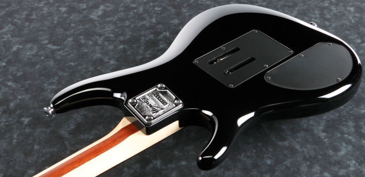 Ibanez Joe Satriani Js2450 Mcb Prestige Japan  Hh Dimarzio Fr Rw - Muscle Car Black - E-Gitarre in Str-Form - Variation 3