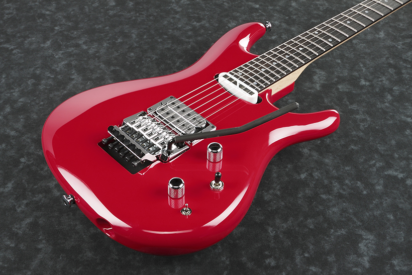 Ibanez Joe Satriani Js2480 Mcr Prestige Japon Signature Hh Sustainiac Fr Rw - Muscle Car Red - E-Gitarre in Str-Form - Variation 1
