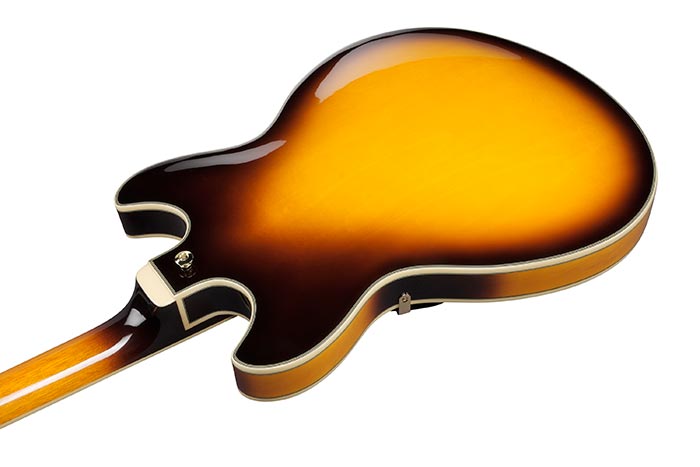 Ibanez John Scofield Jsm10em Ttb Signature 2h Ht Wal - Two-tone Burst - Semi-Hollow E-Gitarre - Variation 3