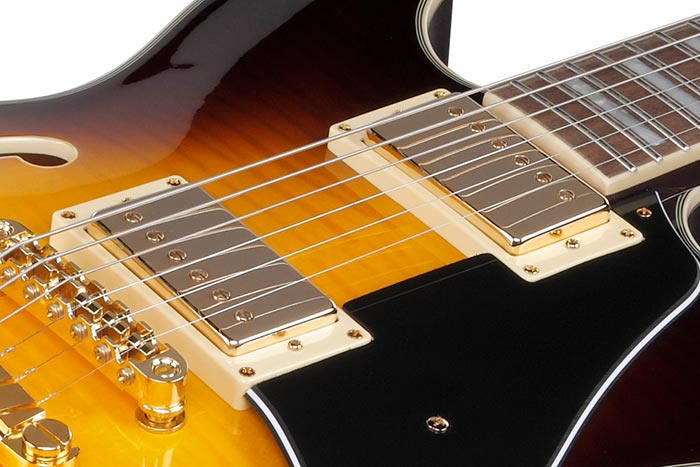 Ibanez John Scofield Jsm10em Ttb Signature 2h Ht Wal - Two-tone Burst - Semi-Hollow E-Gitarre - Variation 4