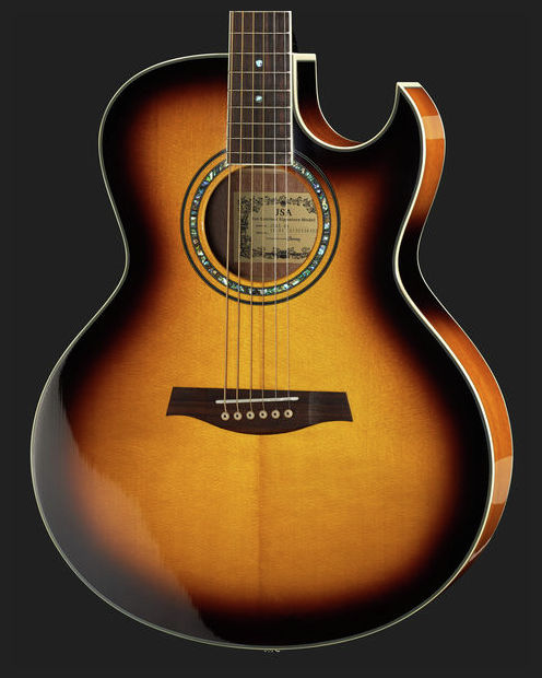 Ibanez Joe Satriani Jsa5 Vb Cw Epicea Acajou Rw - Vintage Sunburst - Westerngitarre & electro - Variation 12