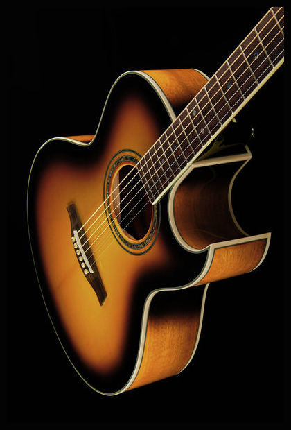 Ibanez Joe Satriani Jsa5 Vb Cw Epicea Acajou Rw - Vintage Sunburst - Westerngitarre & electro - Variation 4