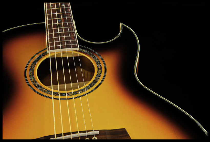 Ibanez Joe Satriani Jsa5 Vb Cw Epicea Acajou Rw - Vintage Sunburst - Westerngitarre & electro - Variation 6