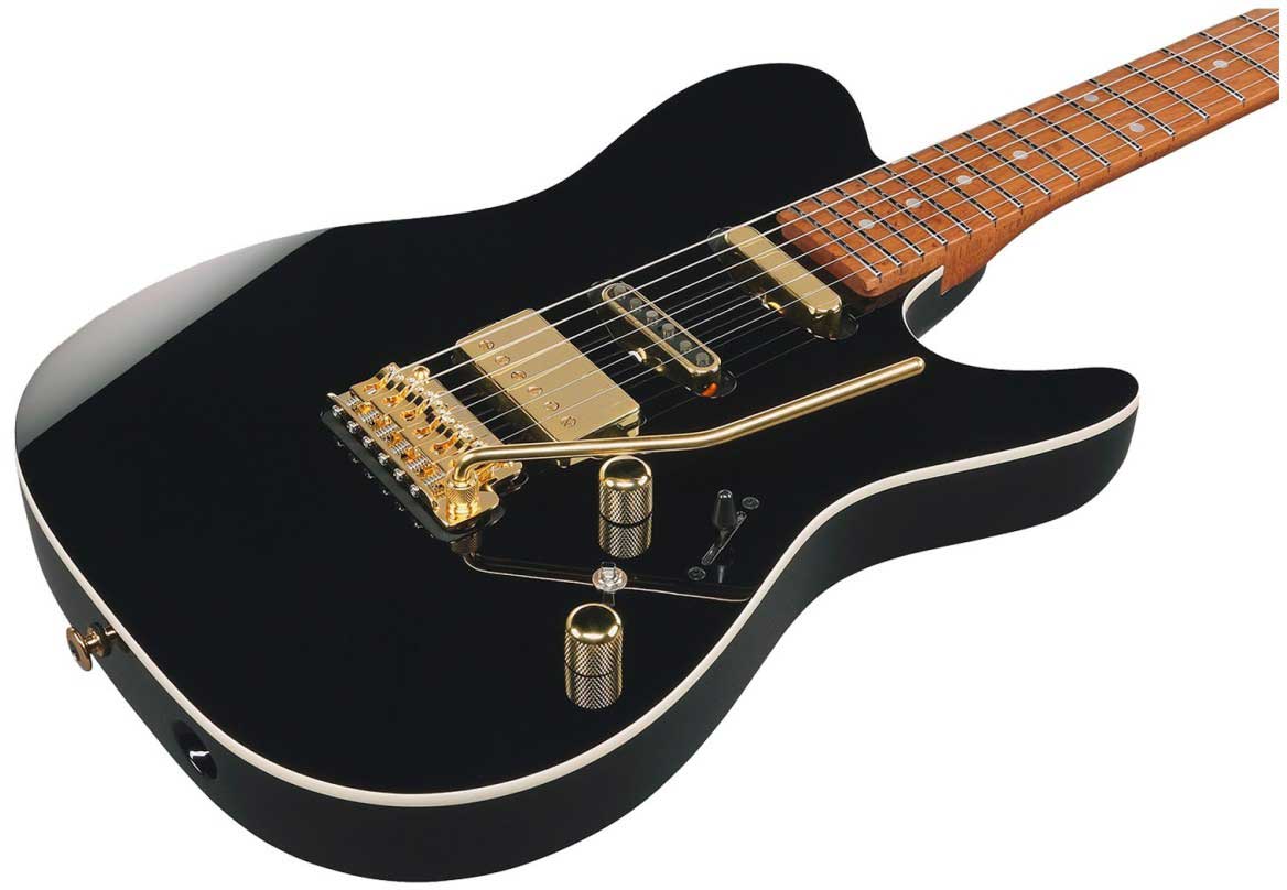 Ibanez Lari Basilio Lb1 Bk Jap Signature Hss Trem Mn - Black - Signature-E-Gitarre - Variation 2