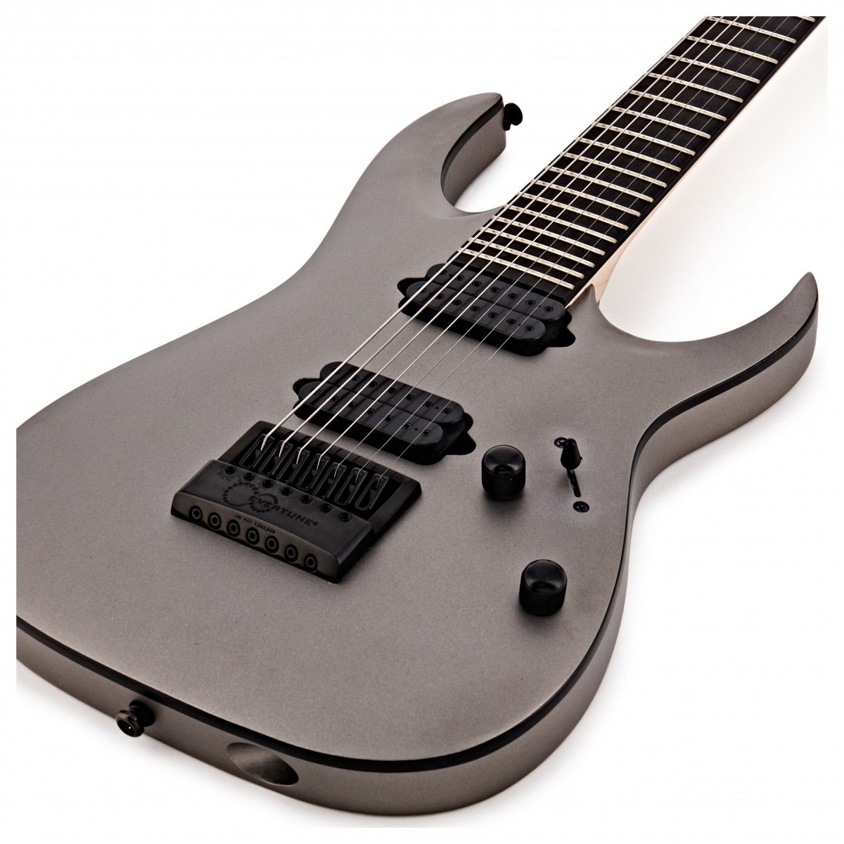Ibanez Munky Apex30 Signature 7c Hh Dimarzio Ht Eb - Metallic Gray Matte - 7-saitige E-Gitarre - Variation 3