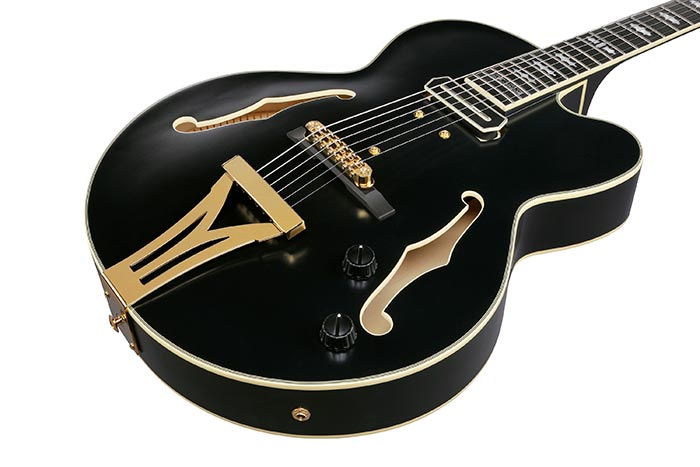 Ibanez Pat Metheny Pm3c Bkl Signature 1s Ht Eb - Black Low Gloss - Hollowbody E-Gitarre - Variation 2