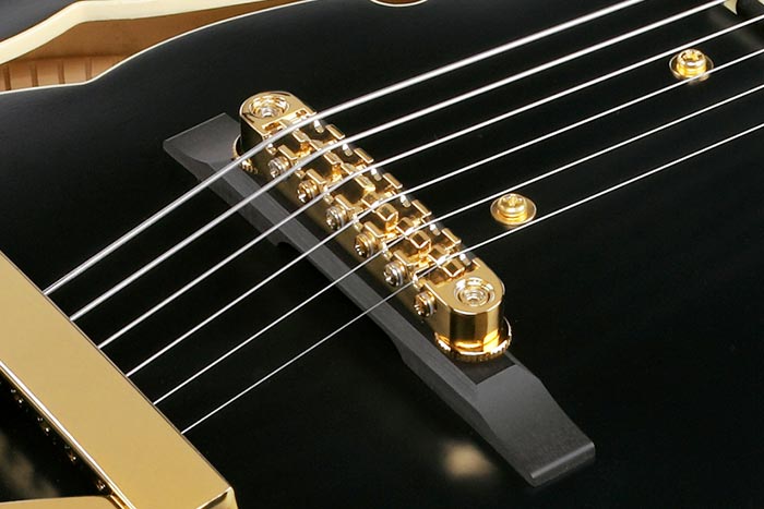 Ibanez Pat Metheny Pm3c Bkl Signature 1s Ht Eb - Black Low Gloss - Hollowbody E-Gitarre - Variation 5