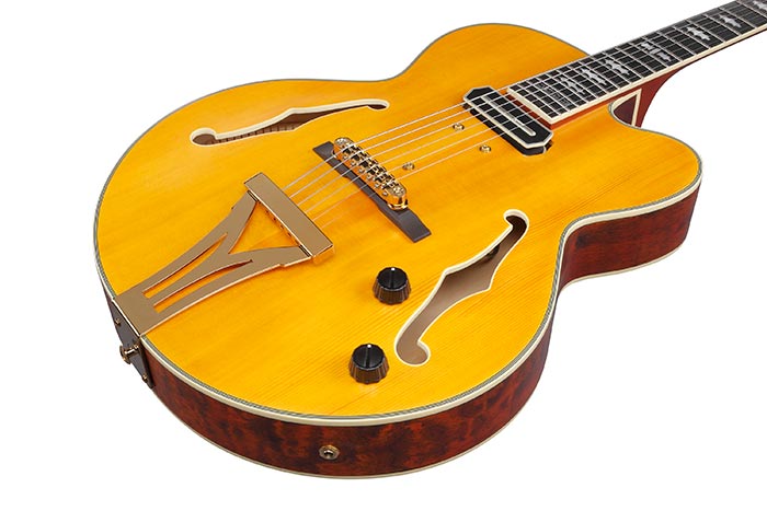 Ibanez Pat Metheny Pm3c Nal Signature 1s Ht Eb - Natural Amber Low Gloss - Hollowbody E-Gitarre - Variation 2