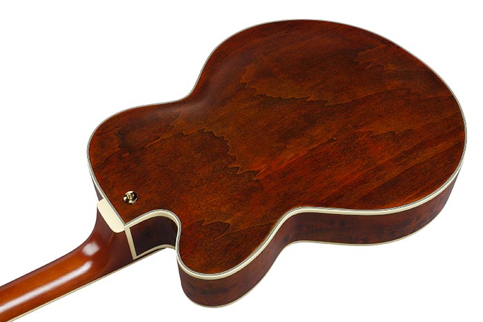 Ibanez Pat Metheny Pm3c Nal Signature 1s Ht Eb - Natural Amber Low Gloss - Hollowbody E-Gitarre - Variation 3