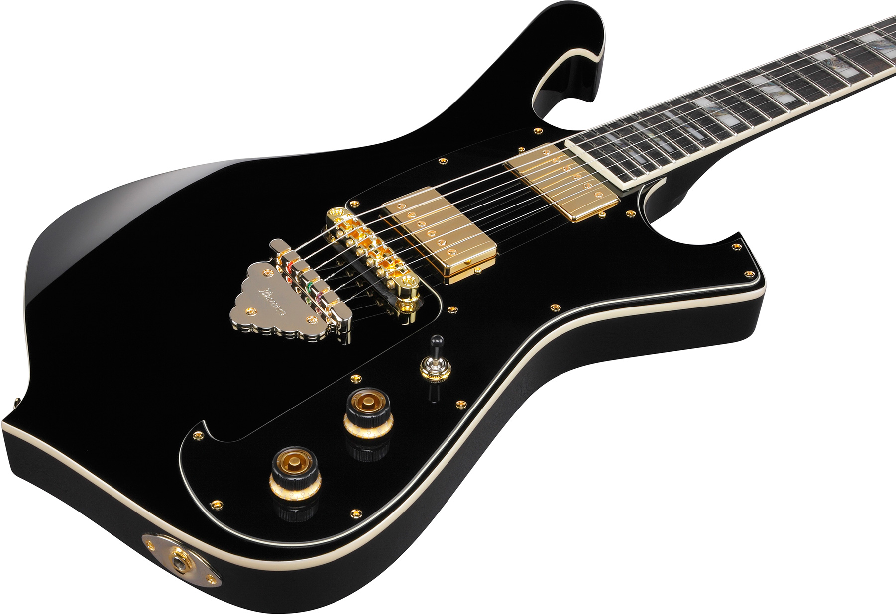Ibanez Paul Gilbert Frm350 Bk Signature 2h Ht Eb - Black - Signature-E-Gitarre - Variation 2