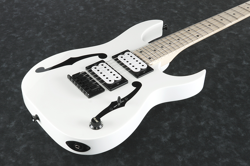 Ibanez Paul Gilbert Pgmm31 Wh Signature Junior Hh Ht Mn - White - E-Gitarre für Kinder - Variation 1