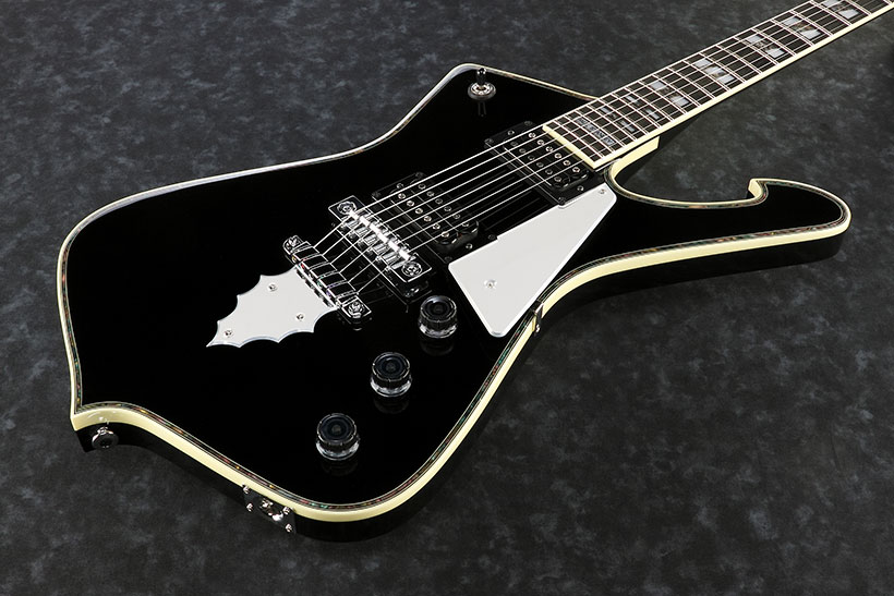Ibanez Paul Stanley Ps10 Bk Japon Signature Hh Seymour Duncan Ht Eb - Black - E-Gitarre aus Metall - Variation 3