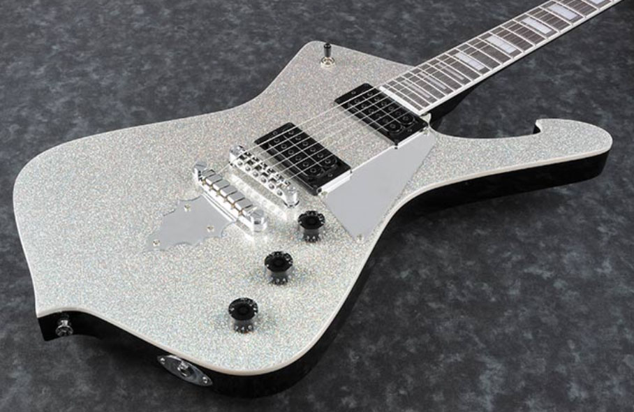 Ibanez Paul Stanley Ps60 Ssl Signature Hh Ht Pur - Silver Sparkle - E-Gitarre aus Metall - Variation 2