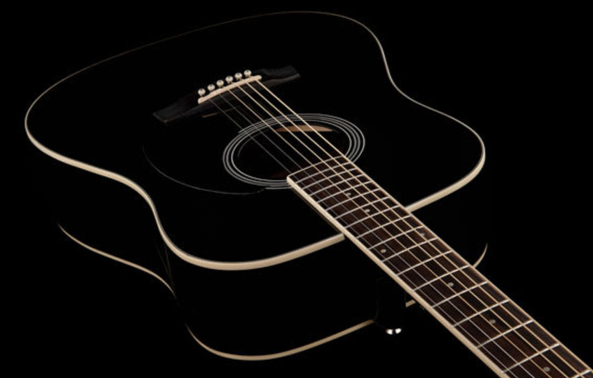 Ibanez Pf15 Bk Dreadnought Epicea Acajou Lau - Black - Westerngitarre & electro - Variation 2