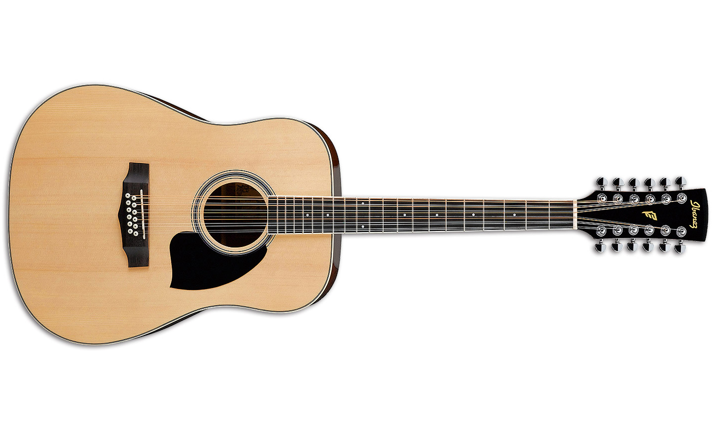 Ibanez Pf1512 Nt Dreadnought 12c Epicea Acajou Lau - Natural - Westerngitarre & electro - Variation 1