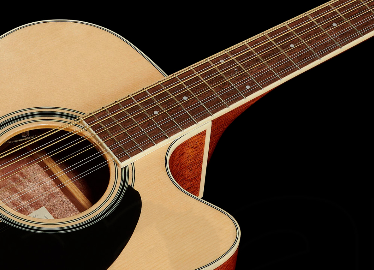 Ibanez Pf1512ece Nt Performance Dreadnought Cw 12c Epicea Acajou Lau - Natural - Folk-Gitarre - Variation 2