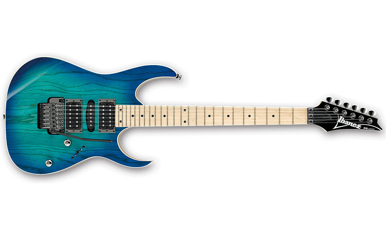 Ibanez Rg370ahmz Bmt Standard Hsh Fr Mn - Blue Moon Burst - E-Gitarre in Str-Form - Variation 1
