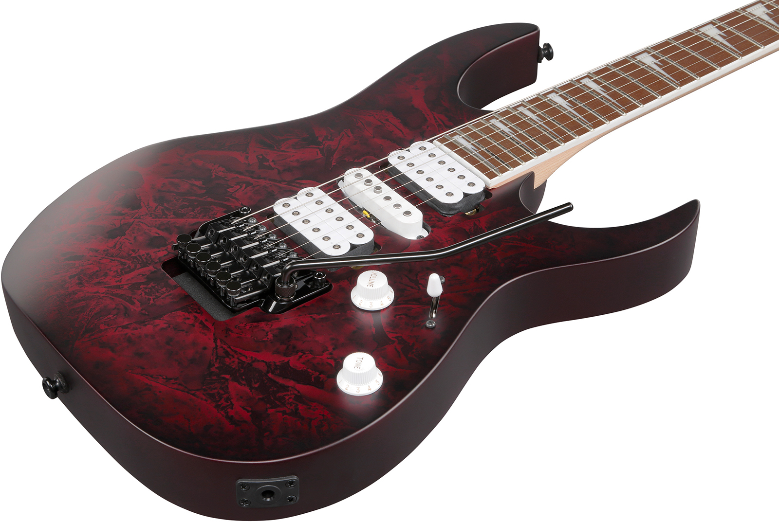 Ibanez Rg470dxw Wzm Standard Hsh Fr Jat - Wine Red Frozen Matte - E-Gitarre in Str-Form - Variation 2