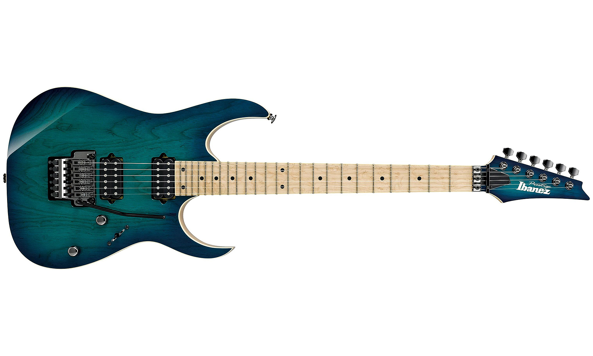 Ibanez Rg652ahm Ngb Prestige Japon Hh Dimarzio Fr Mn - Nebula Green Burst - E-Gitarre in Str-Form - Variation 1