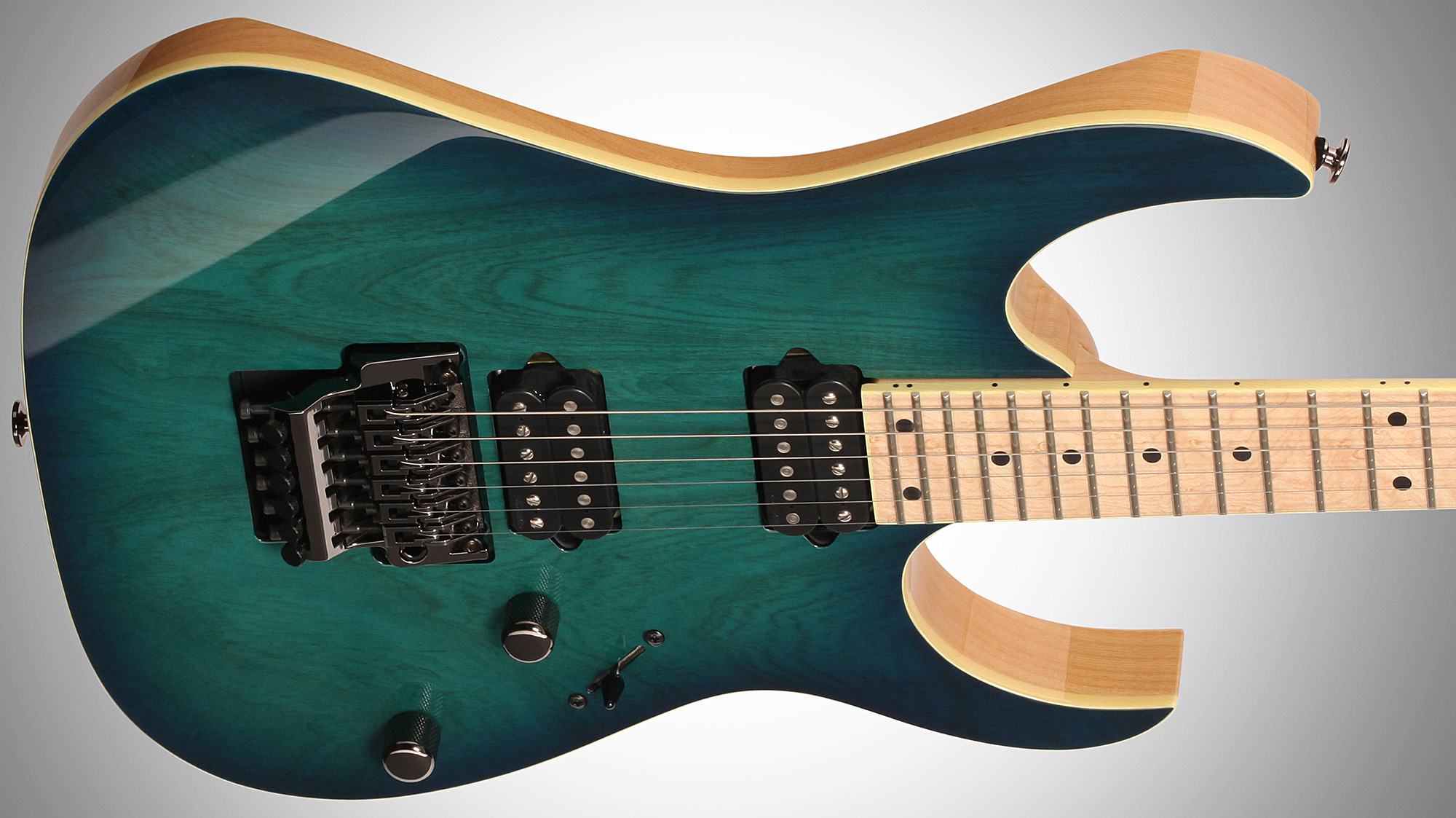 Ibanez Rg652ahm Ngb Prestige Japon Hh Dimarzio Fr Mn - Nebula Green Burst - E-Gitarre in Str-Form - Variation 3