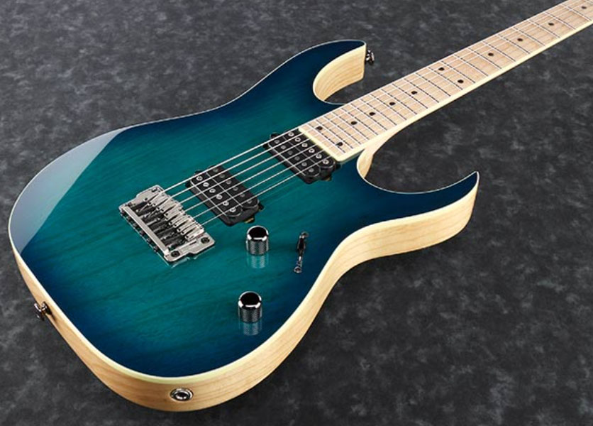 Ibanez Rg652ahmfx Ngb Prestige Jap Hh Dimarzio Ht Mn - Nebula Green Burst - E-Gitarre in Str-Form - Variation 2