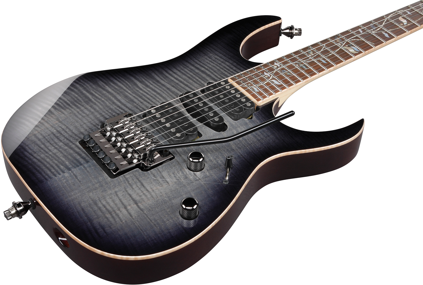 Ibanez Rg8570 Bre J.custom Jap Hsh Dimarzio Fr Eb - Black Rutile - E-Gitarre in Str-Form - Variation 2