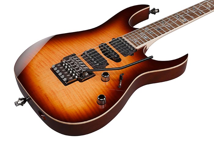 Ibanez Rg8570 Bsr J.custom Jap Hsh Dimarzio Fr Rw - Brownish Sphalerite - E-Gitarre in Str-Form - Variation 2