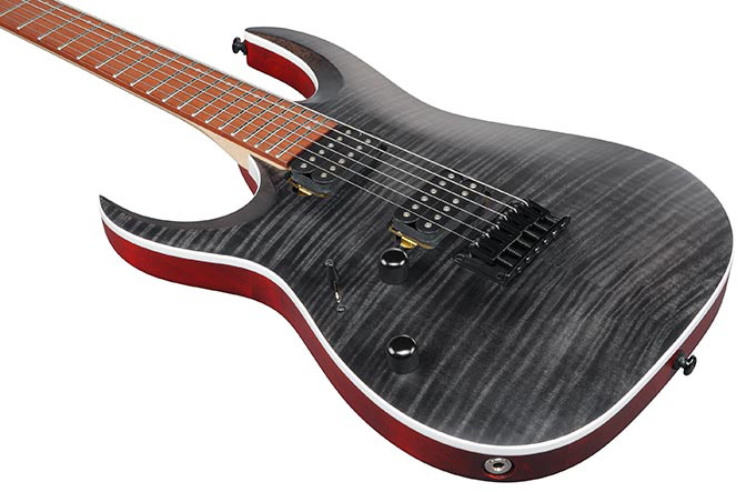Ibanez Rga42fml Tgf Lh Standard Gaucher 2h Ht Rw - Transparent Grey Flat - E-Gitarre in Str-Form - Variation 2