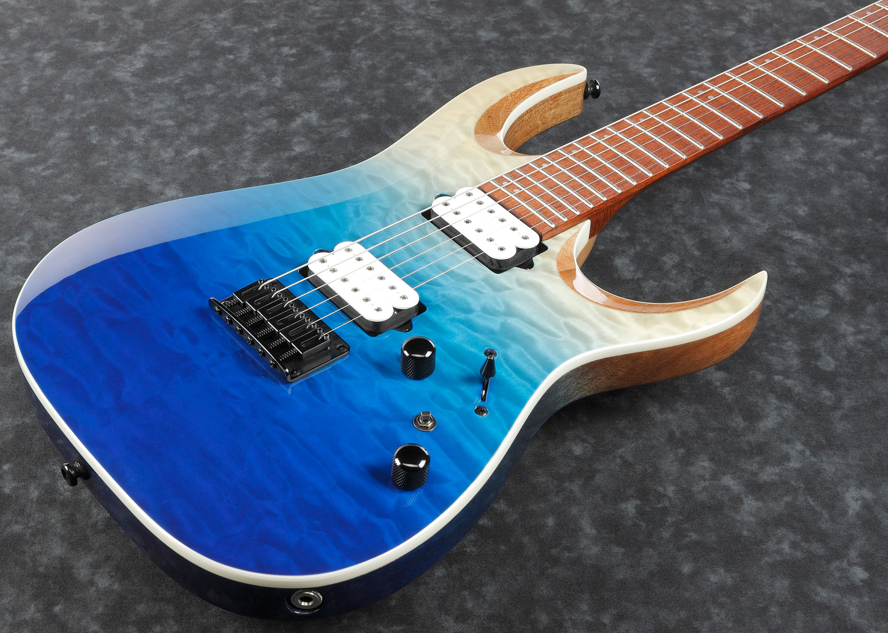 Ibanez Rga42hpqm Big Standard Ht Hh Dimarzio Jat - Blue Iceberg Gradation - E-Gitarre in Str-Form - Variation 2