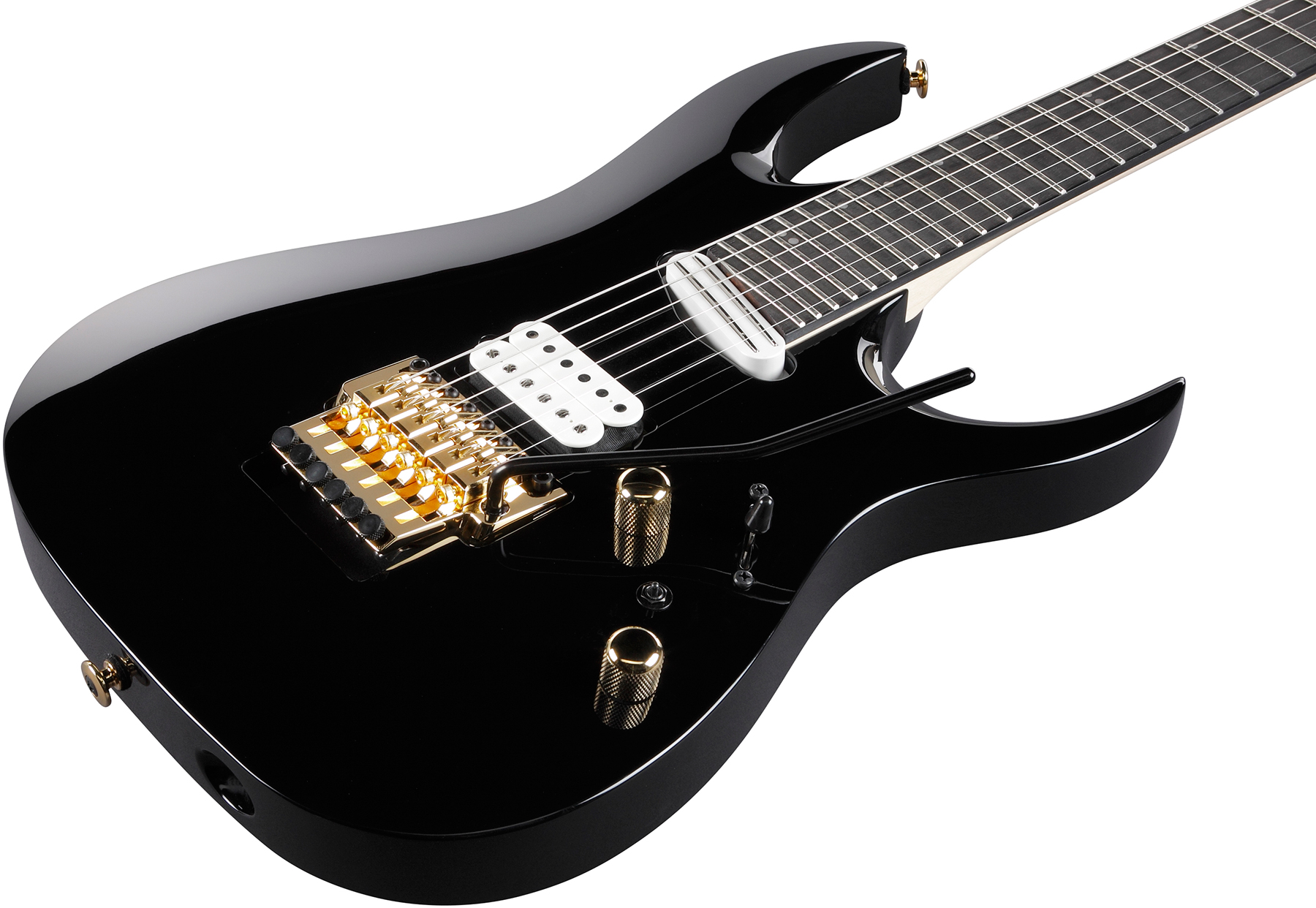 Ibanez Rga622xh Bk Prestige Jap 2h Dimarzio Fr Eb - Black - E-Gitarre in Str-Form - Variation 2