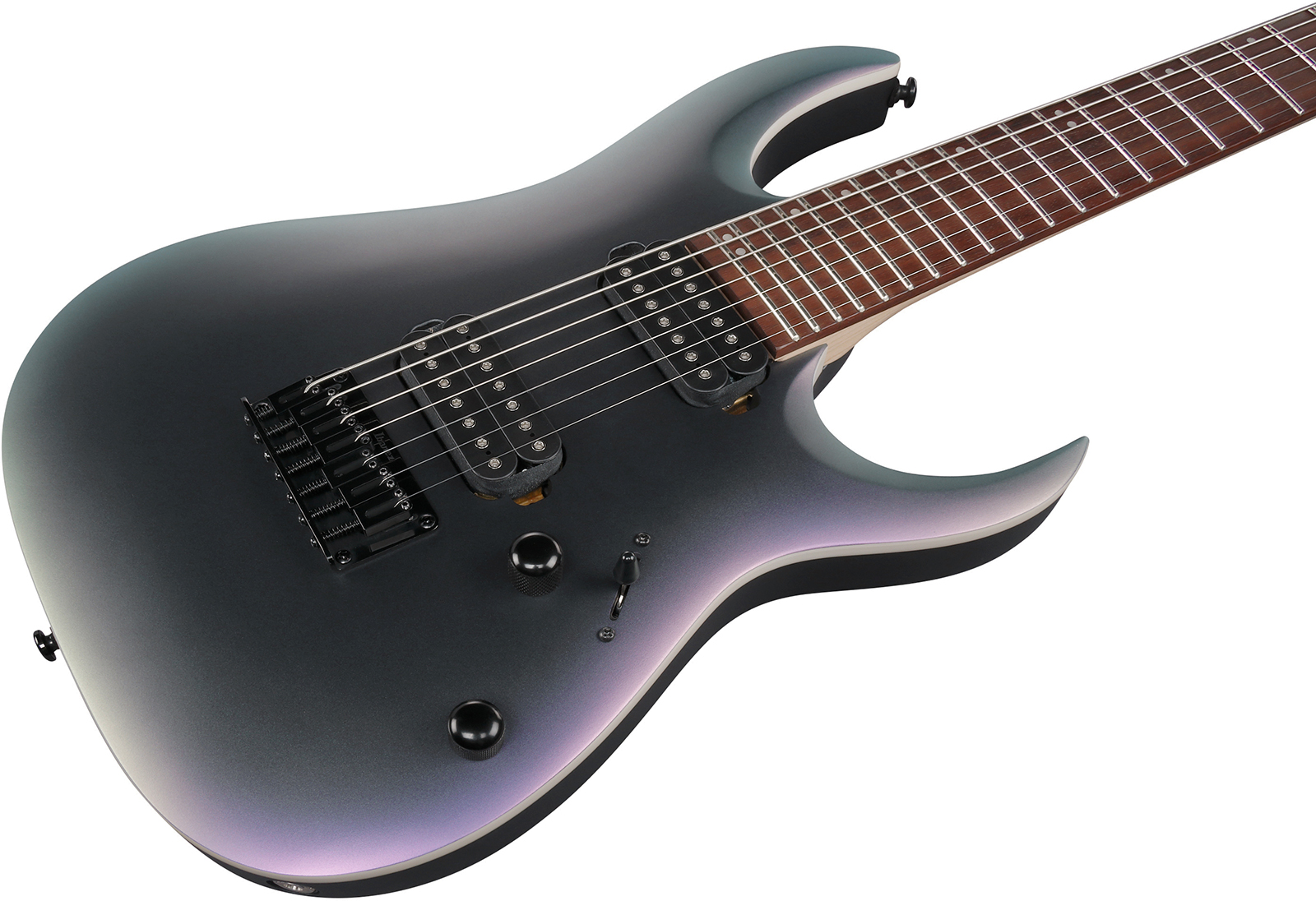 Ibanez Rga742ex Bam Standard 7c 2h Ht Jat - Black Aurora Burst Matte - E-Gitarre in Str-Form - Variation 2