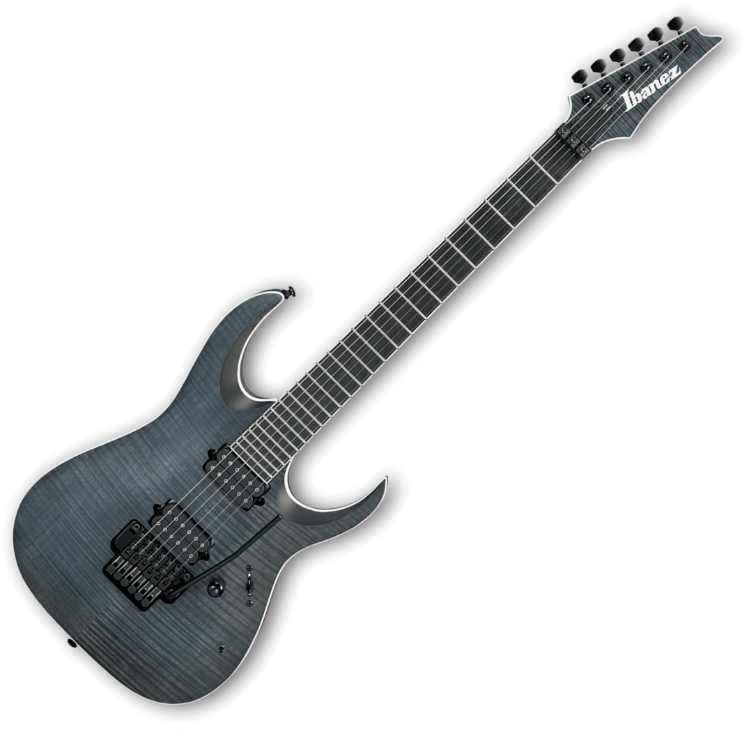 Ibanez Iron Label Rgaix6fmt Tgf Hh Dimarzio Fr Eb - Transparent Grey Flat - E-Gitarre in Str-Form - Variation 1