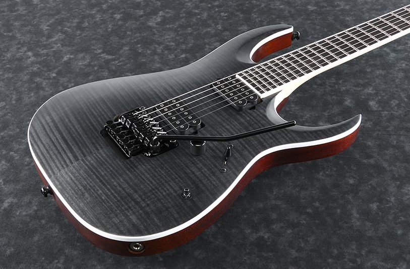 Ibanez Iron Label Rgaix6fmt Tgf Hh Dimarzio Fr Eb - Transparent Grey Flat - E-Gitarre in Str-Form - Variation 2