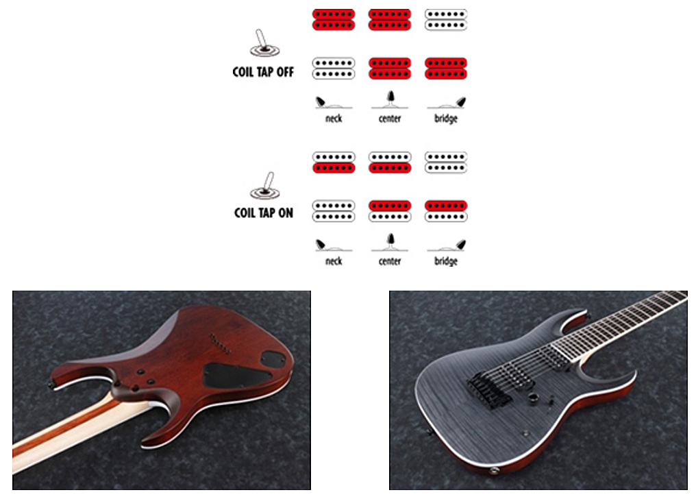 Ibanez Rgaix7fm Tgf Iron Label Hh Ht Eb - Transparent Gray Flat - 7-saitige E-Gitarre - Variation 2