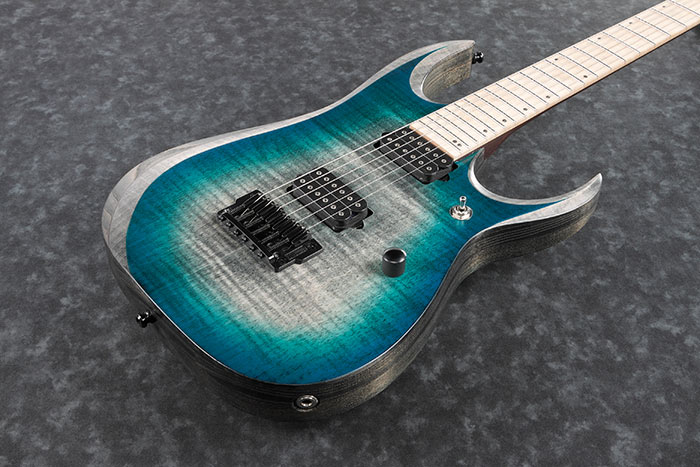 Ibanez Rgd61al Ssb Axion Label Hh Dimarzio Ht Mn - Stained Sapphire Blue Burst - Double Cut E-Gitarre - Variation 2