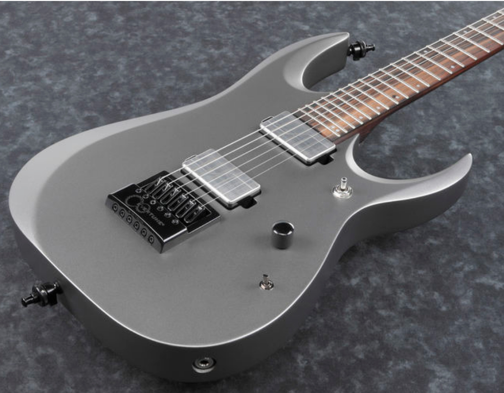 Ibanez Rgd61alet Mgm Axion Label Hh Fishman Fluence Ht Evertune Eb - Metallic Gray Matte - E-Gitarre in Str-Form - Variation 2