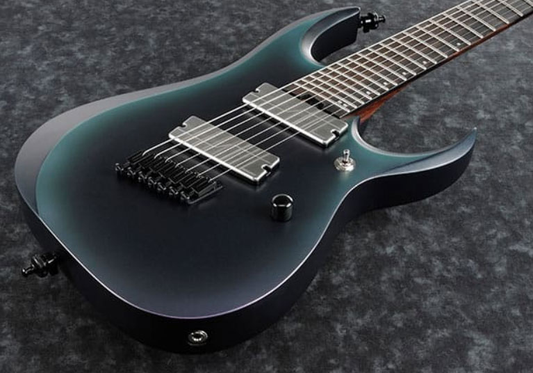 Ibanez Rgd71alms Bam Axion Label Hh Fishman Ht Eb - Black Aurora Burst Matte - Multi-Scale Guitar - Variation 1