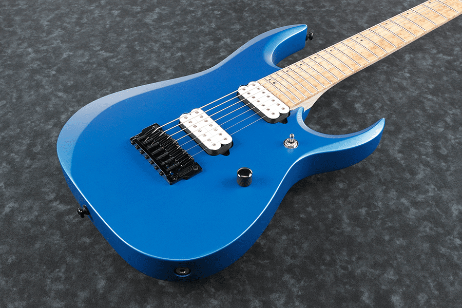 Ibanez Rgdir7m Lbm Iron Label 7-cordes Hh Ht Mn - Laser Blue Matte - 7-saitige E-Gitarre - Variation 2