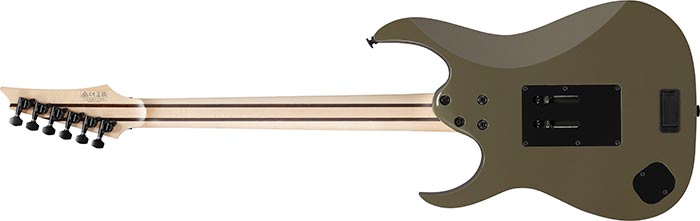Ibanez Rgr5130 Km Prestige Jap 2h Fishman Fluence Modern Fr Eb - Khaki Metallic - E-Gitarre in Str-Form - Variation 1