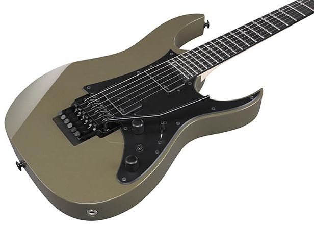 Ibanez Rgr5130 Km Prestige Jap 2h Fishman Fluence Modern Fr Eb - Khaki Metallic - E-Gitarre in Str-Form - Variation 2