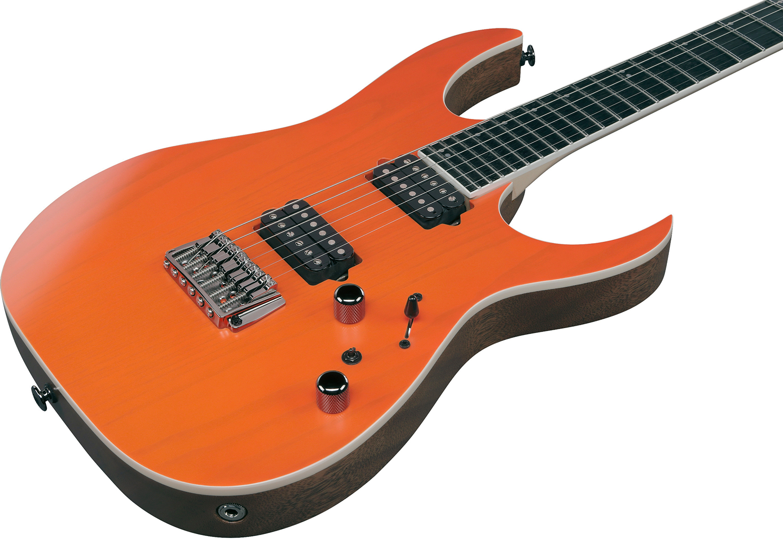 Ibanez Rgr5221r Tfr Prestige Jap 2h Bare Knuckle Ht Rw - Transparent Fluorescent Orange - E-Gitarre in Str-Form - Variation 2