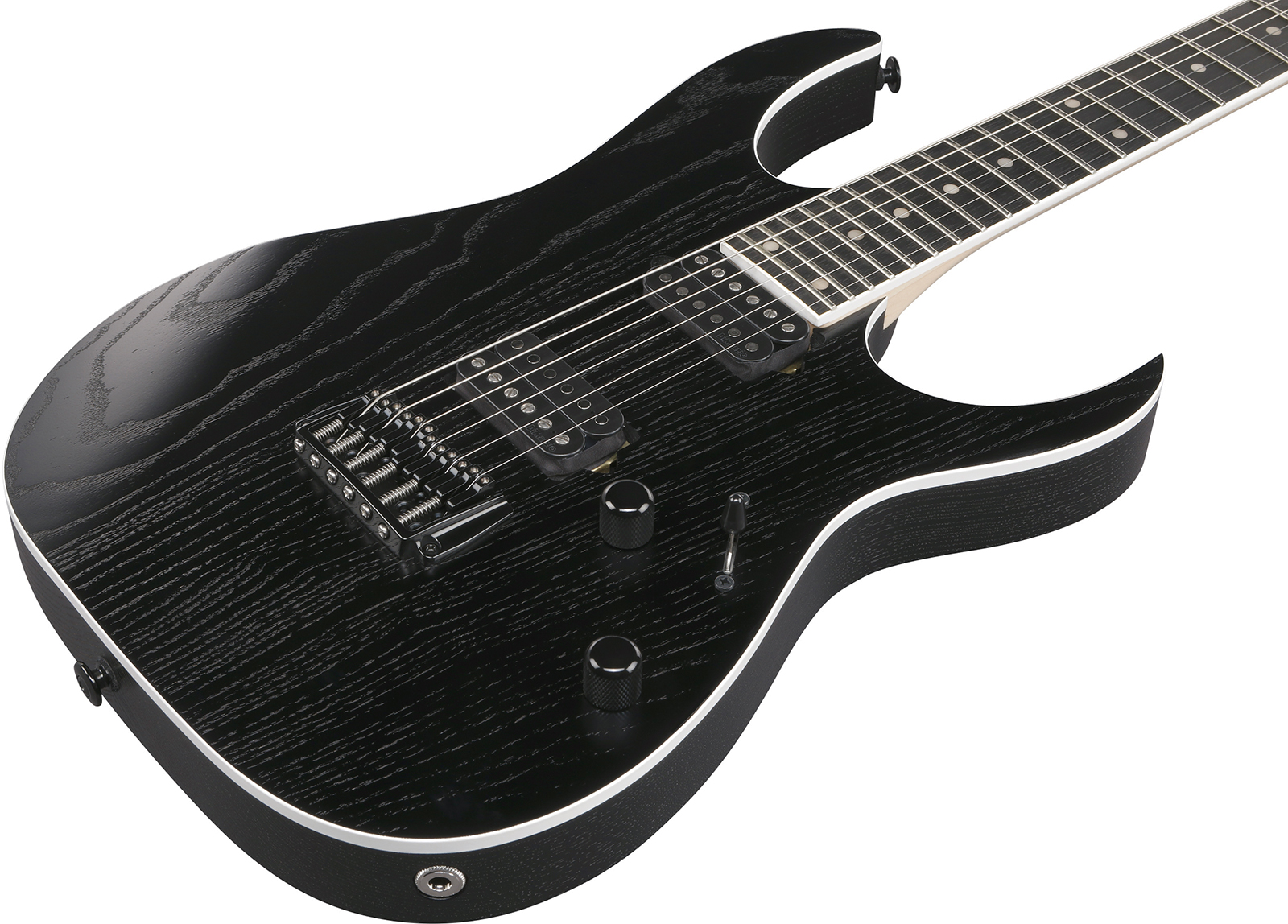 Ibanez Rgr662ahbf Wk Prestige Jap 2h Dimarzio Ht Rw - Weathered Black - E-Gitarre in Str-Form - Variation 2