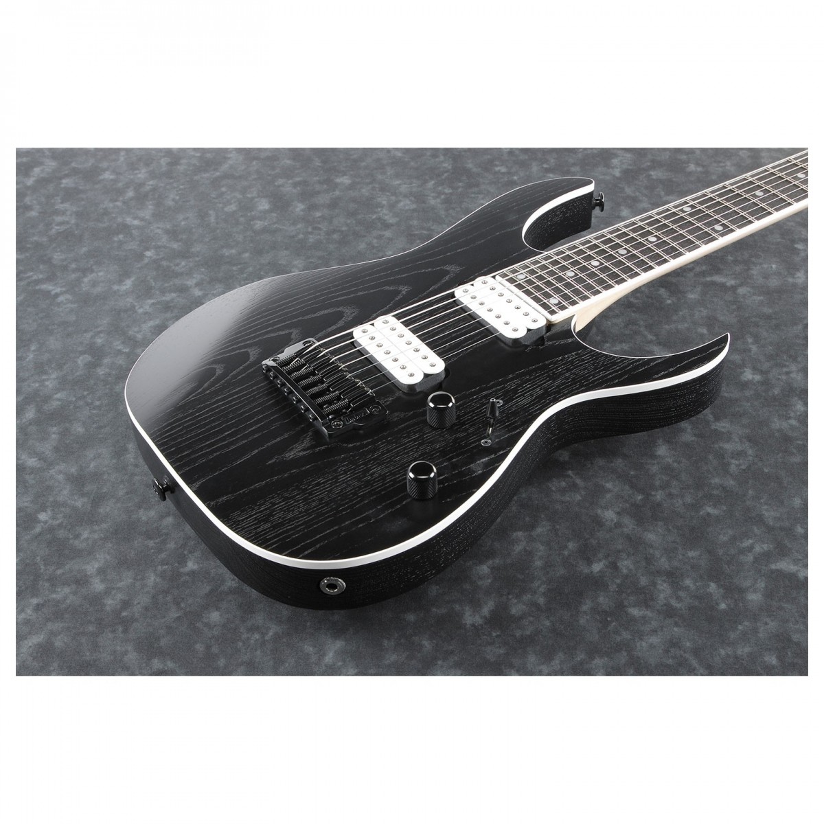 Ibanez Rgr752ahbf Wk Prestige Jap 7c 2h Dimarzio Ht Eb - Weathered Black - 7-saitige E-Gitarre - Variation 2