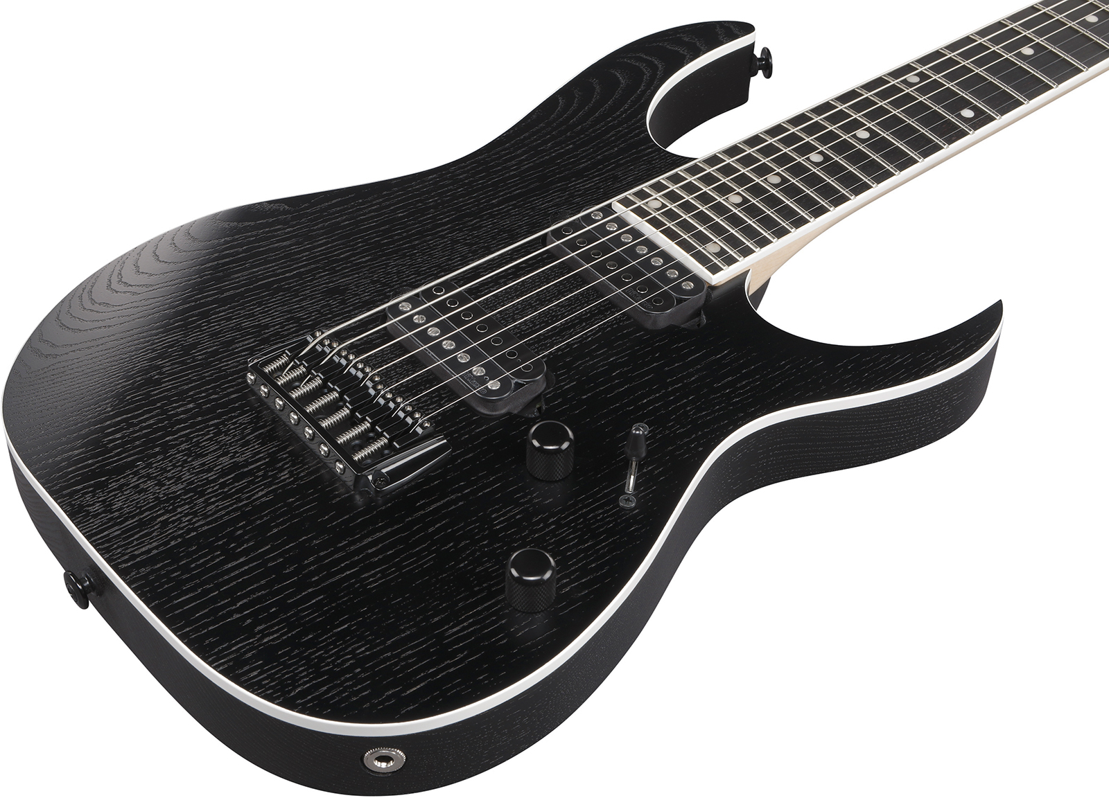 Ibanez Rgr762ahbf Wk Prestige Jap 7c 2h Dimarzio Ht Rw - Weathered Black - E-Gitarre in Str-Form - Variation 2
