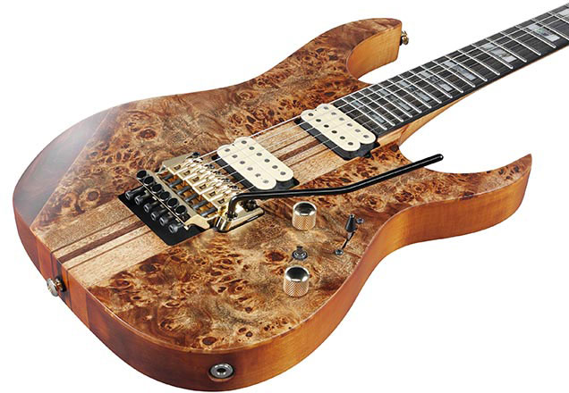 Ibanez Rgt1220pb Abs Premium Hh Dimarzio Fr Eb - Antique Brown Stain - E-Gitarre in Str-Form - Variation 2