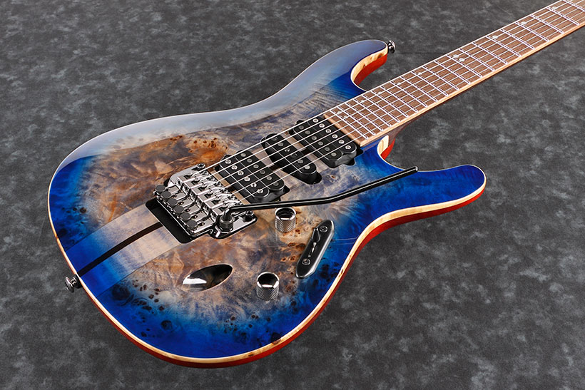 Ibanez S1070pbz Clb  Premium Hsh Dimarzio Fr Pan - Cerulean Blue Burst - E-Gitarre in Str-Form - Variation 1
