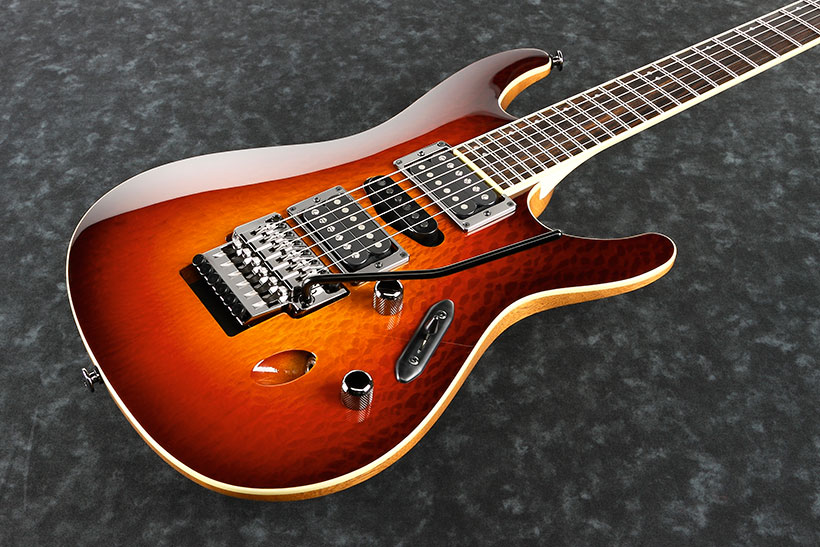 Ibanez S6570sk Stb Prestige Japon Hsh Rweb - Sunset Burst - E-Gitarre in Str-Form - Variation 1