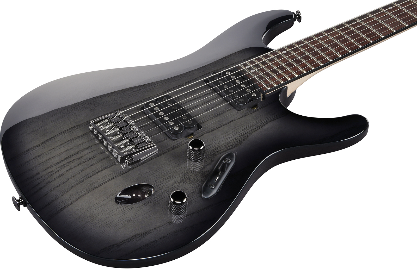 Ibanez S6621ah Tgb Prestige Jap 2h Ht Rw - Transparent Grey Burst - E-Gitarre in Str-Form - Variation 2